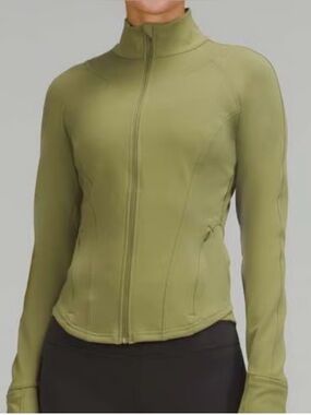 Lululemon Women's InStill Jacket Green Size 10 Full Zip Cuffins Long Sleeves